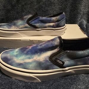 Vans Men's Galaxy Slip-On Shoes - Blue